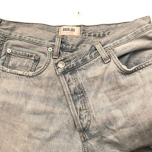 REVOLVE Agolde Criss Cross Upsized Straight Leg Button Fly Jeans Women's Size 30